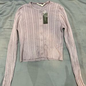 Bluenotes Purple Cardigan